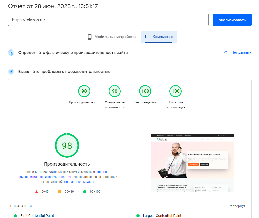 SEO-продвижение в сфере B2B компания Телезон | 2
